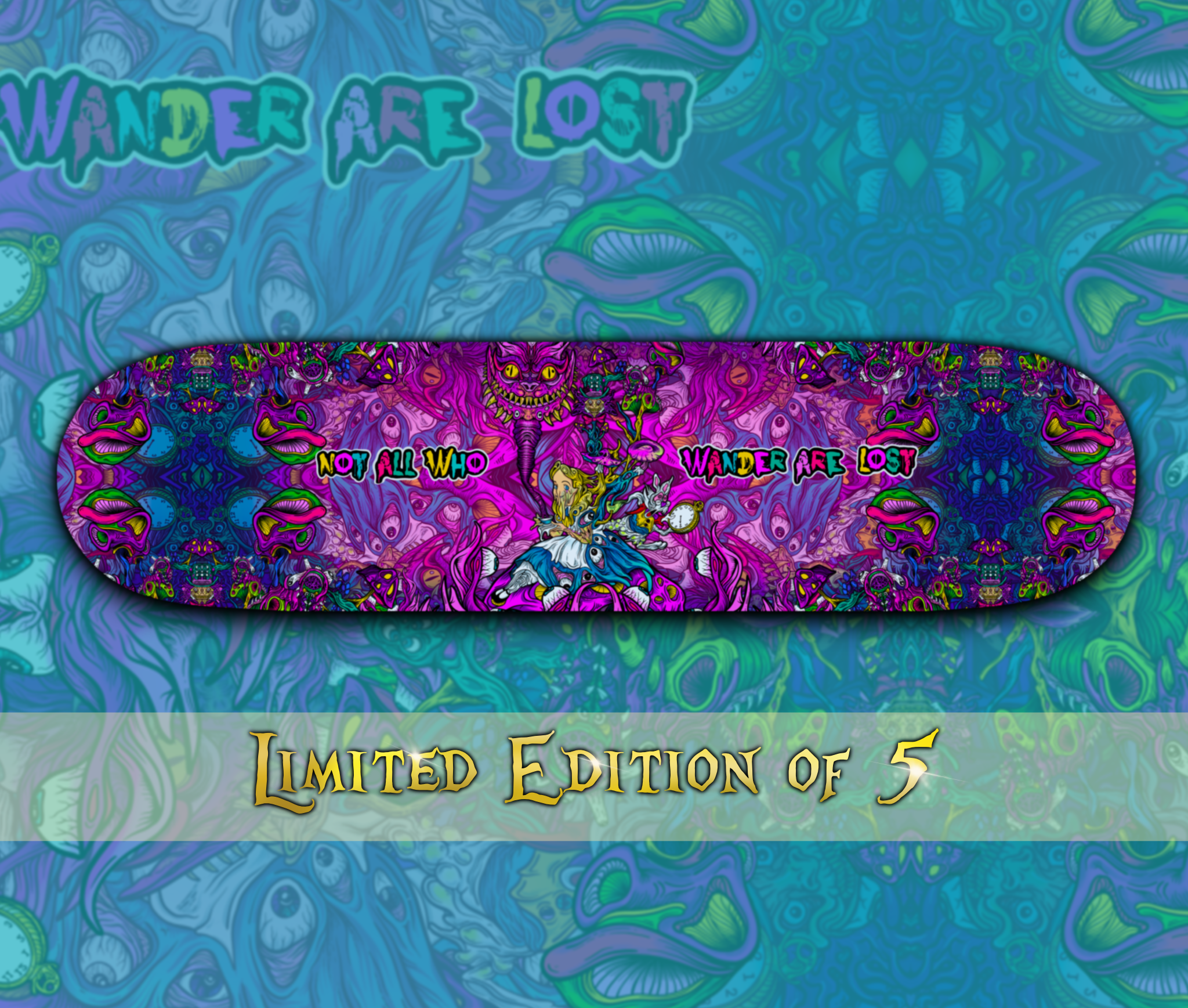 Alice "Down the Rabbit Hole" Skateboard | Limited Edition of 5