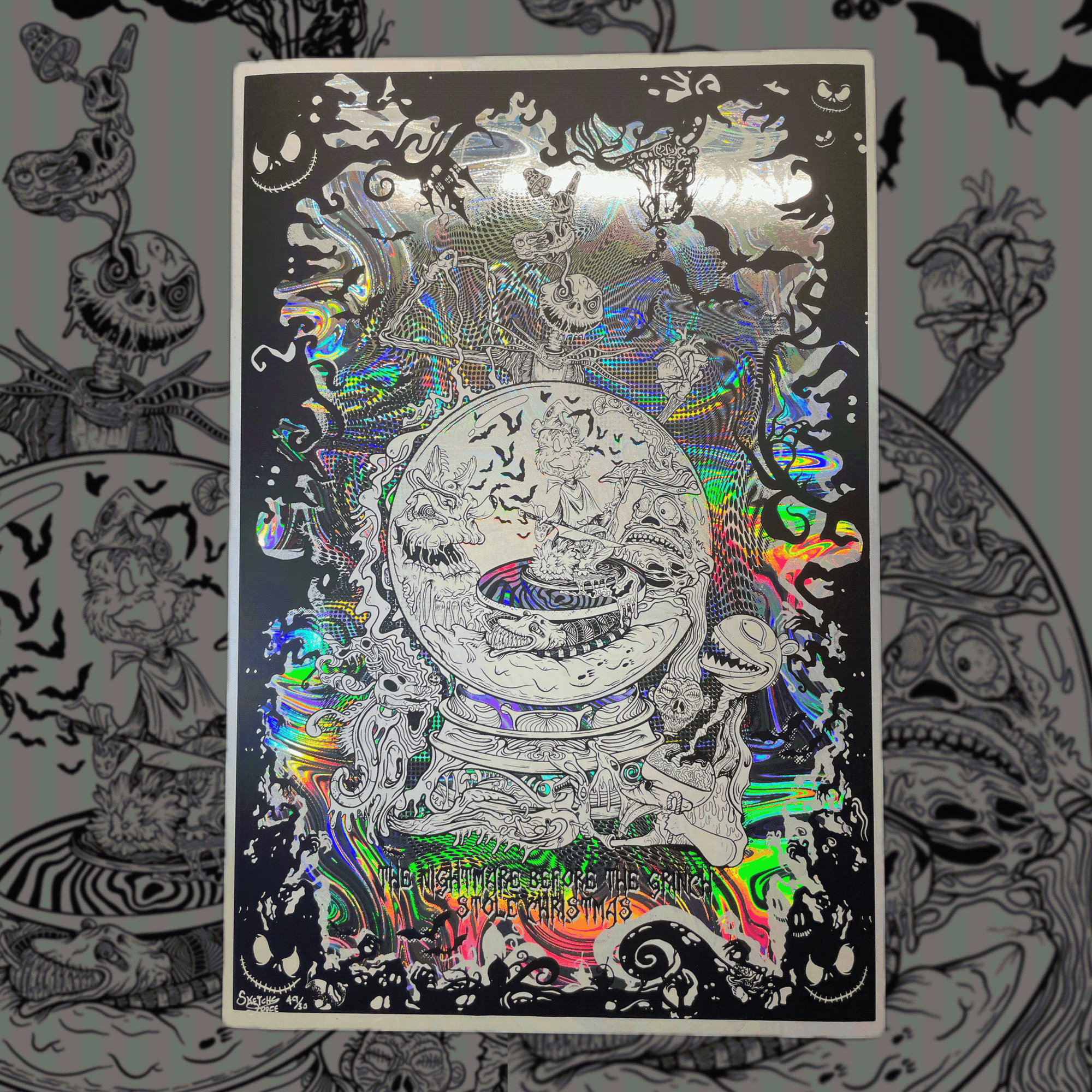 ‘’The Nightmare Before The Grinch Stole Christmas “ Limited Edition Foil Poster Print