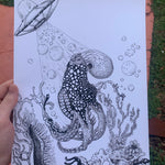 "Unidentified Floating Octopus" Limited Edition Print